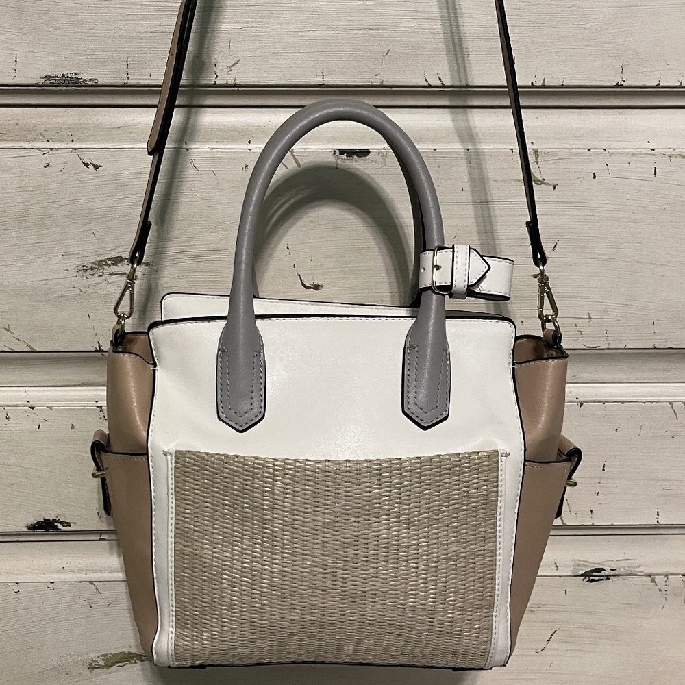 REED Color-block Crossbody Bag with Clutch